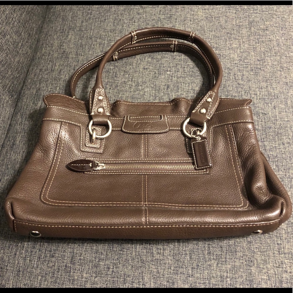 Brown Coach Shoulder Bag